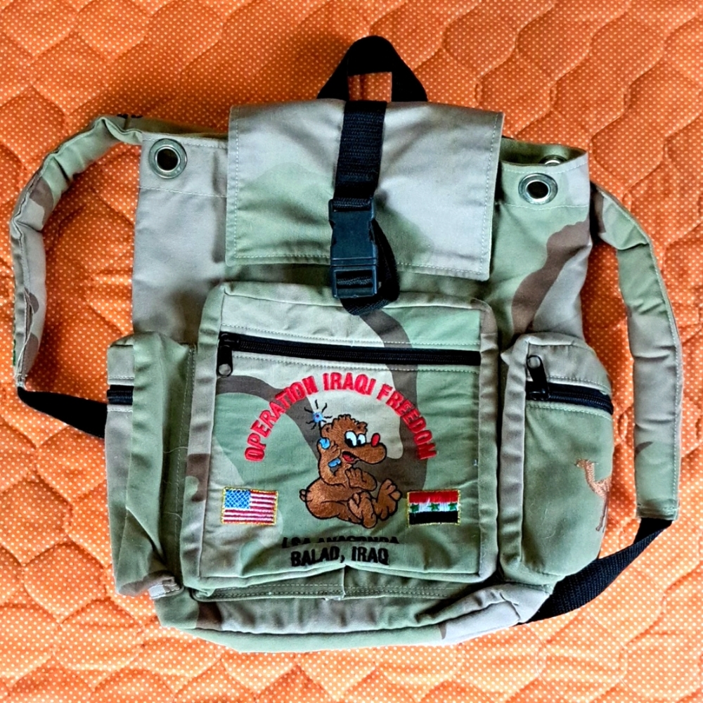 Iraqi freedom army backpack